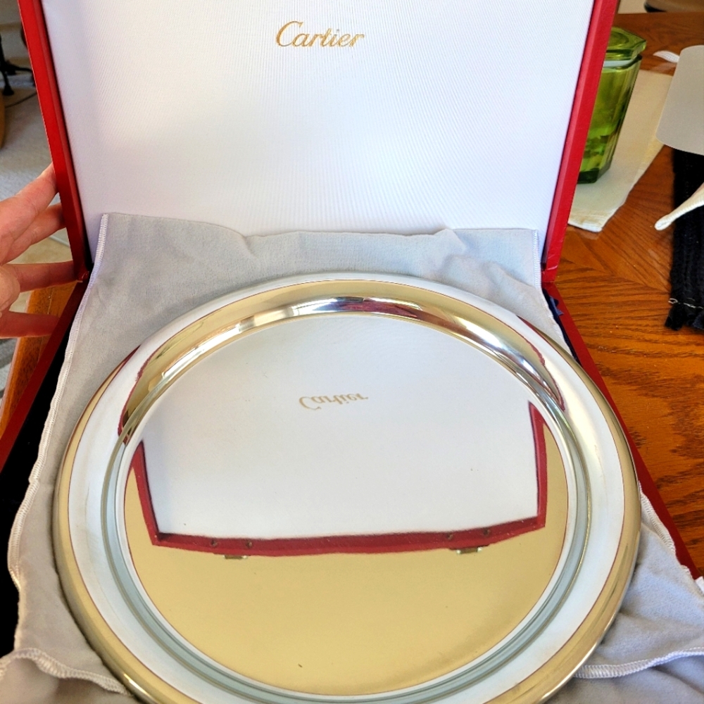 Vintage Cartier Pewter Plate